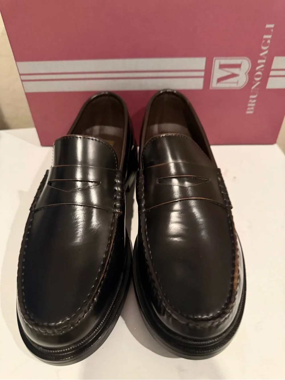 M Line By Bruno Magli Mello Brown Loafer Men's size 8 NWT